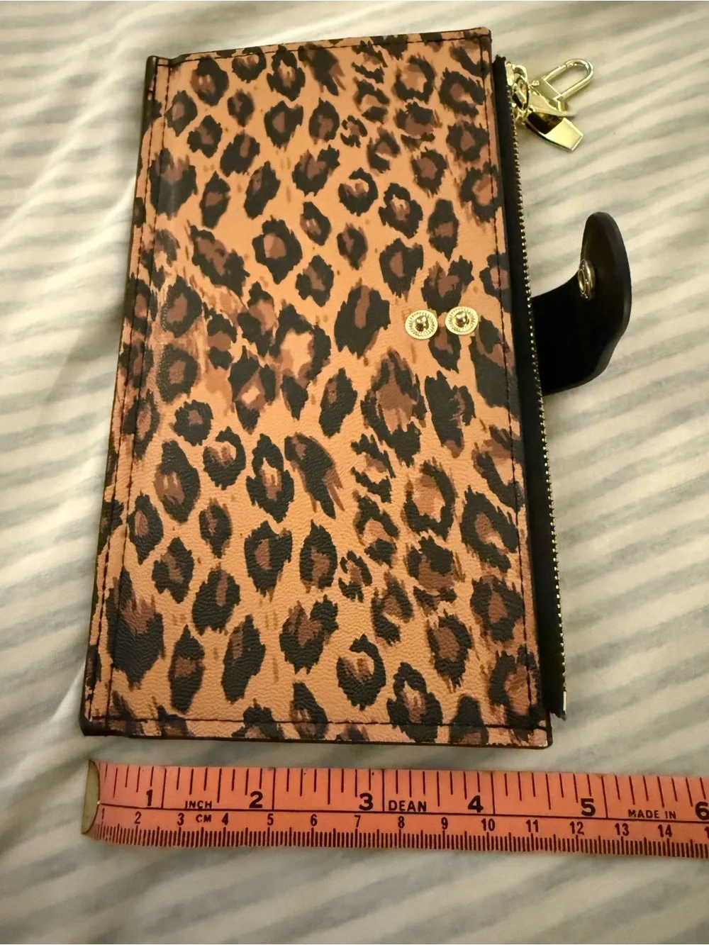 Leopard Print Wallet Clutch - Picture 7 of 10